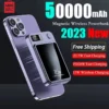 MINISO 50000mAh Magnetic Qi Wireless Charger PowerBank 22.5W Fast Charging For IPhone Samsung Huawei Xiaomi Magnetic Powerbank