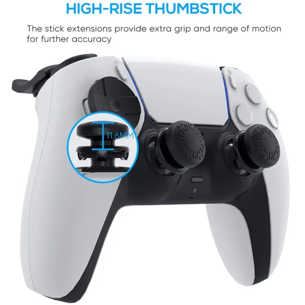 5in1 Thumb Grips For PS5 Controller Joystick L2 R2 Trigger Extender Caps Thumbsticks for ps5 accessories - Image 2