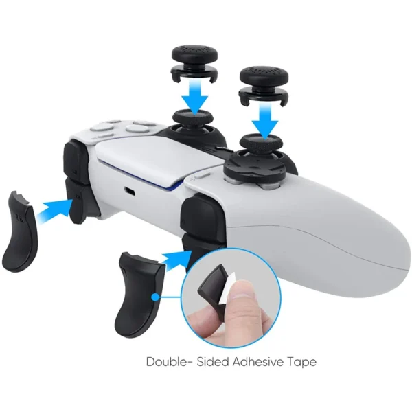 5in1 Thumb Grips For PS5 Controller Joystick L2 R2 Trigger Extender Caps Thumbsticks for ps5 accessories - Image 3