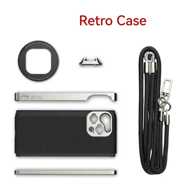 Fotorgear Magnetic Photography Phone Case Kit for iPhone 15 16 Pro Max with Handle Fliter Adapter Lanyard Camera Accessories - Image 5