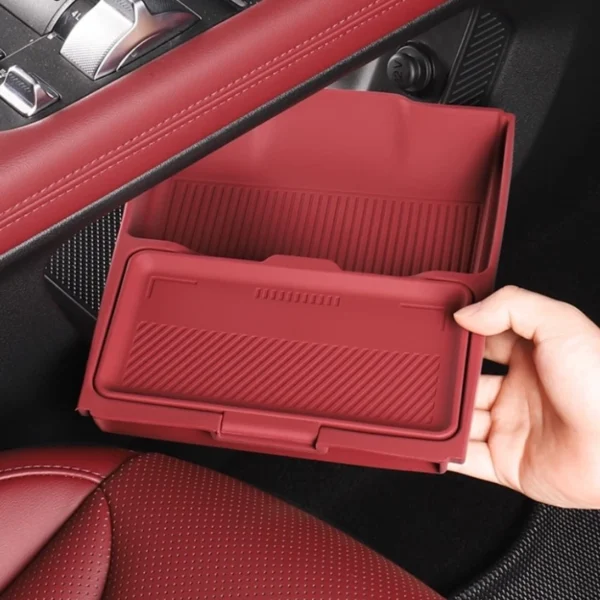 Dual-Layer Center Console Down Storage Box for GWM WEY Tank 300 2025 Flip-Top Lid TPE Interior Modification Accessory - Image 6