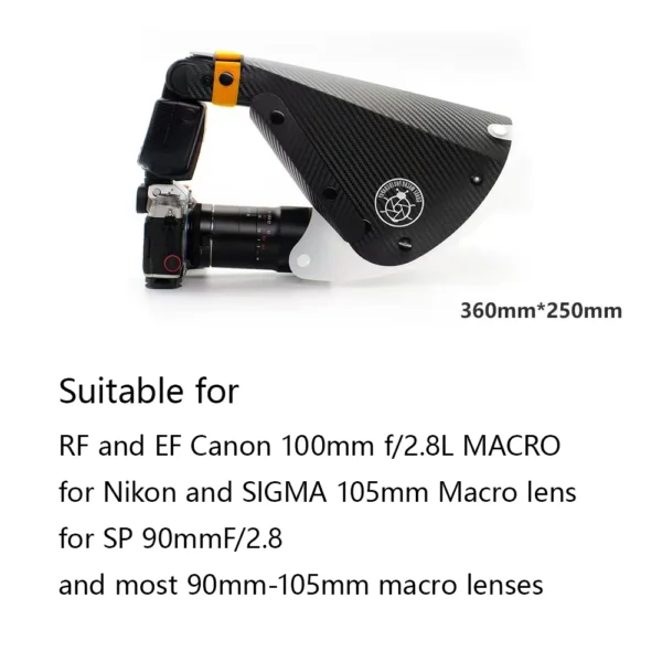 Upgrade Macro Photography Tools Universal Flash Diffuser Softbox Speedlight Reflector Snoot Camera Accessories Macro Shooting - Image 2